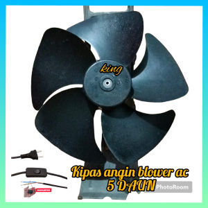 KIPAS ANGIN BLOWER AC 2½ PK/5 DAUN/ HEMAT LISTIK 30 WATT/SIAP PAKAI/FREE COLOKAN ON OFF