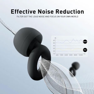 HUAK Silicone Swim Earplugs – Comfortable Durable & Reusable with Decorative Design