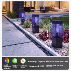 VINCAN | Waterproof Outdoor Solar Powered Mosquito Killer