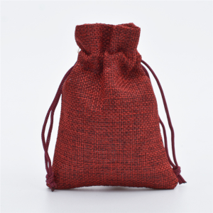 50PCS Christmas Red Green Drawstring Burlap Jute Gift Bags DIY Wedding Favor Gift For Packaging Candy Chocolate Jewery