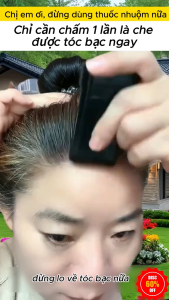 Thanh Vuốt Đen Tóc Bạc Nhuộm Tóc Dạng Sáp Lăn Có Răng Cưa Nhuộm Tóc Phủ Bạc Tạm Thời Nhanh Chóng Dành Cho Mọi Người