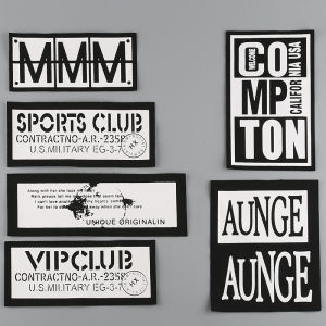 Large Size Letter Fabric Patches Hand Sewn Clothing English Style Trendy Brand Fabric Patch Durable Sewing DIY Accessories