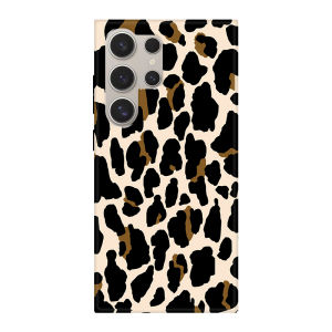 Pink Leopard Print Phone Case Full Cover Galaxy S24+ S23+ S25 Ultra Protective Shell Womens New Hard Anti-Fall Elegant Design