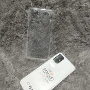 Silikon Samsung M51 Softcase Casing Selikon Case Clear Bening Transparan