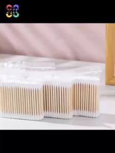 100Pcs Double-head Cotton Swabs Disposable Eco-Friendly Household Cleaning Cotton BudsFor Clean Makeup Removal  Ear Picking