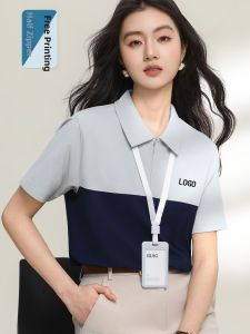 JINGYILAIXIU | Custom DIY Embroidery Short Sleeve Polo T-Shirt Half Zip