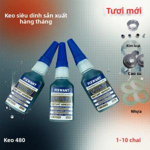 Keo Dán Siêu Dính Đen 480 Chất Kết Dính Lỏng Nhanh Khô Dùng Cho Da Cao Su Gỗ Kim Loại Sửa Chữa Khẩn Cấp Chất Bịt Kín Mạnh Mẽ Của LOOLIFL