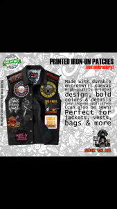 GUNS N ROSES II -inspired Printed Iron-On DIY Patches for Jacket Decoration. Features 2026 patches with band logos and album art. Suitable for customizing denim jackets. Ideal for rock music enthusiasts.