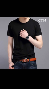 [ Siêu Sale * ] Áo phông nam cổ tròn chất cotton thun lạnh mềm mịn  dáng body thời trang