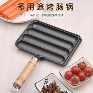 Khuôn Nướng Xúc Xích Gang Dụng Cụ Thần Thánh Nướng Xúc Xích Gia Dụng Nướng Bánh Gạo Nướng Thịt Dê Khuôn Nướng Xúc Xích Mỳ Khay Xúc Xích Nướng Ngoài Trời