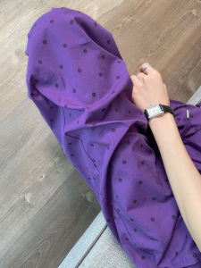 กางเกงขายาวทรงตรงพิมพ์ลายจุดเอวสูงทรงหลวมสบายๆ สำหรับผู้หญิงในช่วงฤดูร้อน กางเกงขายาวทรงตรงสำหรับใส่ไปชายหาด