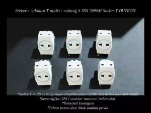Steker / Colokan T multi / Cabang 3 SNI 7899M