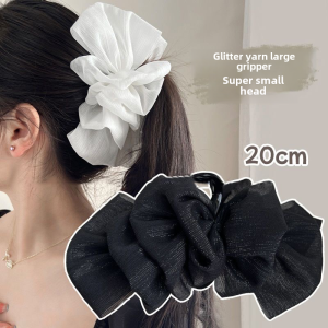Large Shark Clip Double Sided Mesh Cloud Bubble Girls Fleeing Princess Headwear Back of Head Quality Hair Accessories