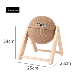 VOA | Standing Ball Roller Wooden Cat Scratcher
