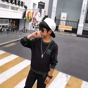 setelan sweater anak laki laki motif lucu pakaian sweater anak laki laki usia 1-5 tahun bahan katun