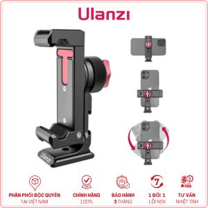 ULANZI ST-27 - Ngàm Kẹp Kim Loại Dành Cho Điện Thoại Và Mic Không Dây Tích Hợp x3 Cold Shoe Mount Và Xoay 360°