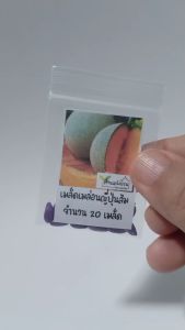 20 เมล็ด เมล่อนญี่ปู เมล็ดเมล่อนปู โมมิจิ เนื้อส้ม เมล็ดเมล่อน เมล่อน ราคาที่สุด 200-300 บาท