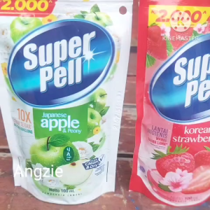Harga 5 pouch Super pell pembersih lantai kemasan pouch 100 ml