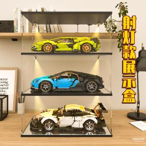 กล่องแสดงของเล่นแบบป้องกันฝุ่นสำหรับ Porsche 911 Bugatti Lamborghini 42096 42083 42115 กล่องแสดงแบบป้องกันฝุ่นสำหรับของเล่นตัวประกอบ