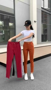 Candy Pants Plain for Women Office Wearing Stretchable Good Quality Made in Korea