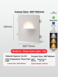 WEIXIANG | Flush Mount Ambient Wall Light for Bedrooms