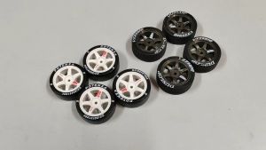 RC Drift Car Tires Set For Sale 1:16 Hard Plastic Drift Tyres Set 4 Pcs