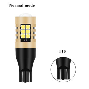 KEVANLY | 2pcs T15 Strobe 3Times W16W 921 LED Bulbs Canbus Car Light 3030 Chips 27SMD LED for Tail Signal Lamp Backup Reserve Light 12V