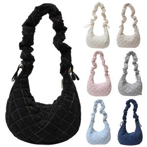 VODOOL Womens Large Quilted Tote Bag Puffer Shoulder Bag Stylish Travel Carryall in Bright Colors for Everyday Use