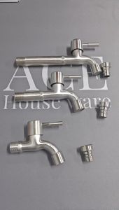 Factory Outlet Stainless Steel 304 Kitchen Bathroom Faucet Single Faucet Tap universal faucet Standard Faucet and accessories