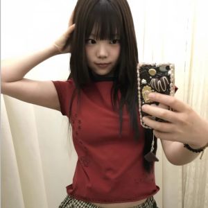 Áo Thun Cotton Cổ Tròn Tay Ngắn Thêu Sao Cổ Điển Dành Cho Nữ Mùa Hè 2025 Phong Cách Hàn Quốc Dáng Ôm Vừa Vặn