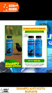 SHAMPO ANTI KUTU BURUNG 250ml basmi tungau sabun mandi burung +obat