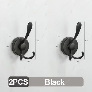 New Suction Cup Hooks Stainless Steel Wall Mounted Hooks Bathroom Robe Towel Holder Punch-free ReusableStrong Adsorption Hooks
