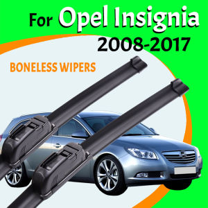 For Opel Insignia 2008-2017 Black Car Wiper U-type Soft Rubber Boneless Wiper HD Quiet Durable Automotive Wiper 24"+18"