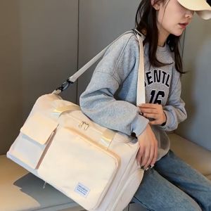 PRMOTION Multipurpose Bag Travel Hiking Gym Yoga Bag Hand Carry Crossbody Bag Sports Bag Large Capacity Waterproof Swimming Bag Travelling bag Roadtrip overseas Dry Wet Compartment Foldable Fitness Travel Bag Confinement Bag 旅行容量大包运动包瑜伽包游泳斜挎肩带坐月子