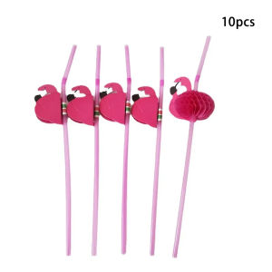 Straw Color Table Skirt For Tropical Hawaiian Party Decoration Summer Flamingo Theme Luau Party Birthday Wedding Decor Supplies