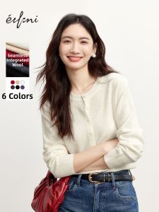 Eifini | Áo Sweater Len Thun 100% Sợi Cừu Không Gối Cho Phụ Nữ Mùa Xuân Mới