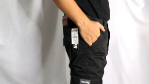Celana Cargo Panjang Trasher Hitam Casual Pria Bahan Tebal Nyaman Dipakai Size 28-38