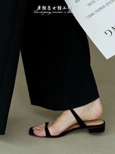 Autumn 2025 New Style Flat Bottom Sandals Womens Versatile Open Toe Strap Slippers Beach Casual Holiday Shoes Breathable Comfortable