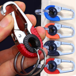 🔥อุปกรณ์เสริมรถยนต์ของขวัญคุณภาพสูงพวงกุญแจรถสำหรับผู้ชายที่แขวนแหวนพวงกุญแจสแตนเลสพวงกุญแจปีนเขาหินกลางแจ้งของผู้ชาย