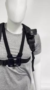 Rotatable Quick Release Backpack Strap Mount for GoPro 13 12 11 10 SJCAM AKASO Insta360 DJI Osmo Action Universal Cam Accessory