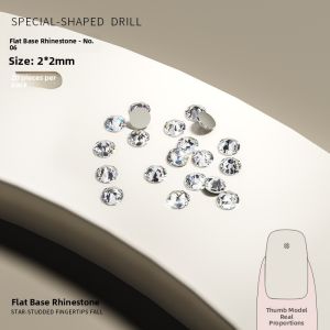 Kasi | Luxury Popular Webstar Irregular Crystal Glass Teardrop Shape Nail Accessories