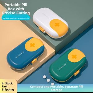 MONLEYTA | Portable Travel Import Type High Precision Medicine Cutter Drug Box Split One Into Two Personal Carry Manlieta X0616152929