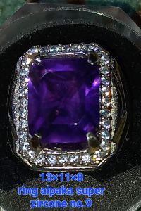 natural (amethyst)kecubung ungu terang gosokan mulus inklusi hal yg wajar karna natural alam.dim 13×11×8mm alpaka suoer no.9