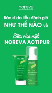 Foam rửa mặt an toàn dịu nhẹ dành cho da dầu mụn nhạy cảm Noreva Actipur Dermo - Cleansing Foam 150ml