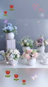 Lọ Hoa Mini Để Bàn Bình Hoa Giả Decor Cao 16cm Nhiều Mẫu Trang Trí Nhà Cửa