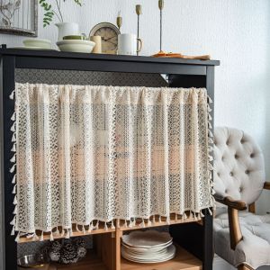Rèm Cửa Voan Thêu Hoa