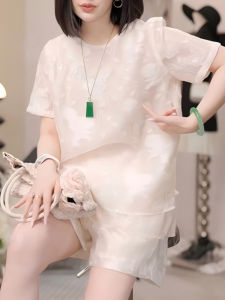 Shalldoer | Traditional Floral Short Sleeve Slim Fit Outfit