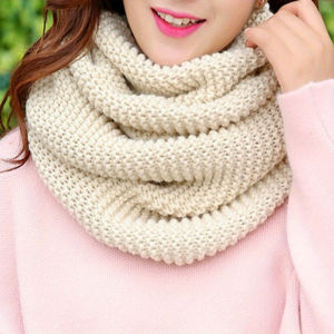 Womens Elegant Scarf - Breathable Thick Warm Infinite Loop Scarf for Casual Weekend Outings Hand Washable Winter Accessories