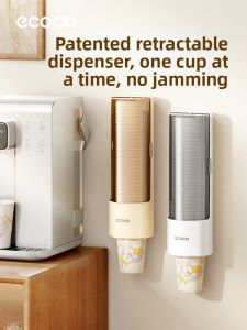 ecoco | Wall-mounted No-drilling Paper Cup Dispenser