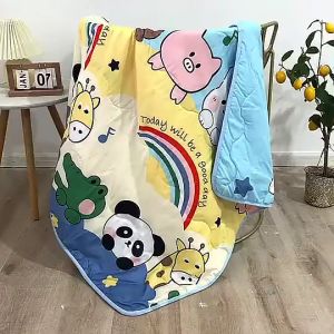 คลายขนาด พร้อมส่งผ้านวม ซาตินใย น้ำหนักเบา ซักง่าย แห้งไว ไม่ตกสี BB ขนาด 110*150cm